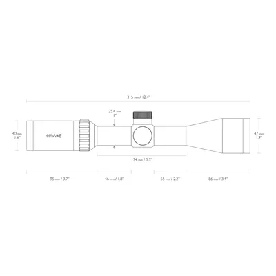 Luneta celownicza Hawke Vantage 1" 3-9x40 IR Mil Dot (354-078) HAWKE OPTICS - widok 4