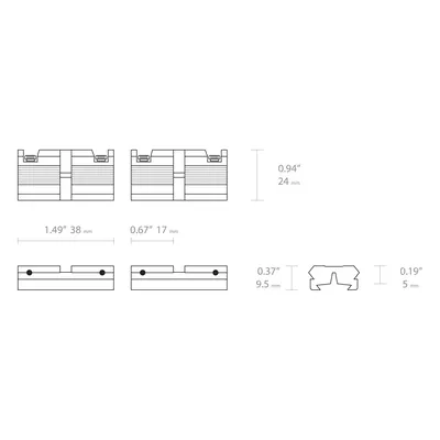 Adapter szyny Hawke Dovetail na Picatinny (354-289) HAWKE OPTICS - widok 2