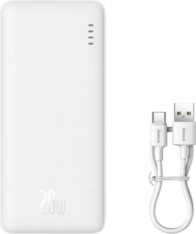 Powerbank BASEUS AIRPOW 10000MAH 20W (BIAŁY)