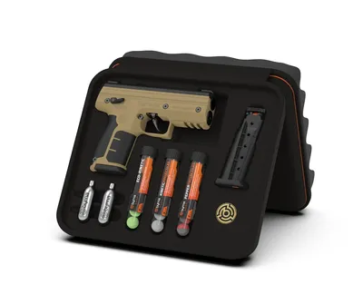 Pistolet na kule gumowe i pieprzowe BYRNA SD TAN k.68 CO2 8g zestaw - widok 2