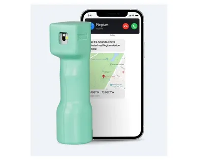 Gaz pieprzowy Plegium Smart Mint Green +GPS+SMS+TEL+ALARM+LED (SPS-P-S-POL-MG-E) - widok 2