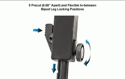 Bipod Leapers składany Rubber Armored QD (TL-BP20Q-A) - widok 5