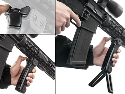 Bipod Leapers składany D-Grip Ambi (MNT-DG02Q) - widok 7