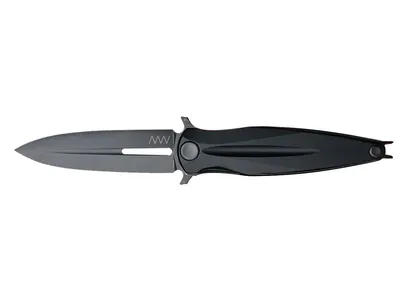 Anv Knives Z400 BB DLC Black Dural Black ANVZ400-018 Nóż składany 23 cm