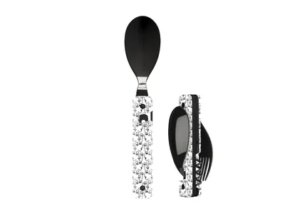 Akinod Multifunction Cutlery 13H25 Black Mirror Visage Sztućce turystyczne