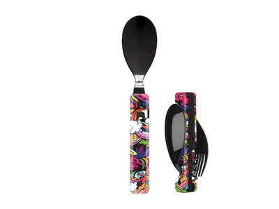 Akinod Multifunction Cutlery 13H25 Black Mirror Jimy Sztućce turystyczne