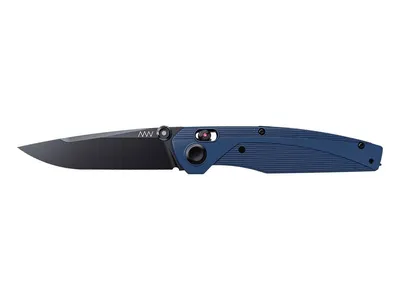 Anv Knives A100 BB DLC Sleipner GRN Blu / Alock ANVA100-020 Nóż składany