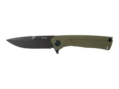 ANV Knives Z100 BB DLC Black G10 Olive ANVZ100-058 Nóż składany 20,5 cm