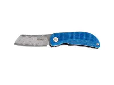 Mcusta Petit Blue/Black Micarta Damascus MC-212D Nóż składany 11,8 cm