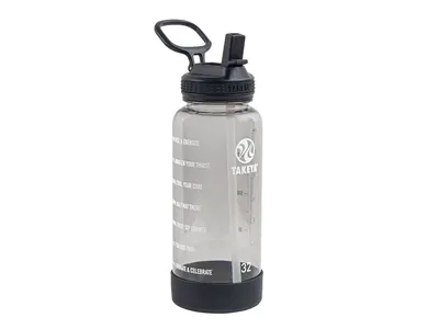 Takeya Tritan Motywacyjna Butelka na Wodę 950ml Stormy Black (52539)