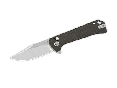 QSP Grebe Micarta Stw QS147-A1 Dark Brown Nóż składany 18,4 cm