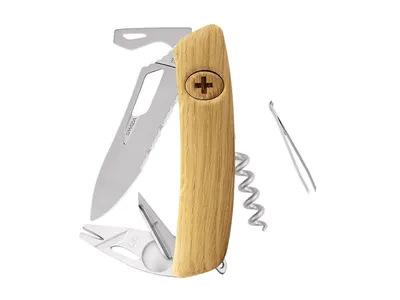 Swiza SH03TR-TT TICK TOOL AM WAVY EDGE Wood Oak (KST.0076.6330)