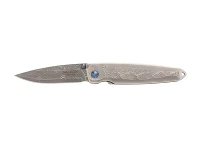 Mcusta Shinra Tsuchi Damascus/Damascus MC-34D Nóż składany 16,5 cm