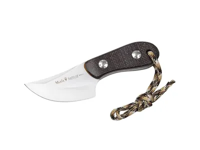 Nóż stały Muela MOUSE, Micarta wzór Juta brązowy, dł. ostrza 7 cm
