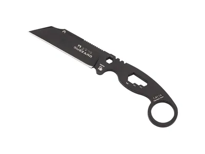 Hydra Knives Buzzard Black Vulture HK-01-BLACK-SBR Brown Sheath Etui 17 cm