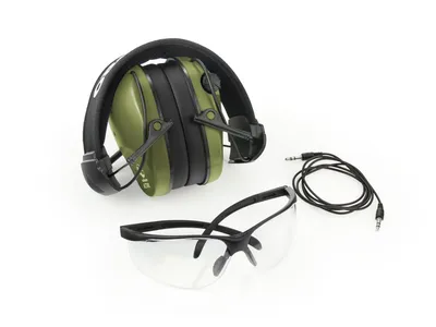 Słuchawki RealHunter Active PRO oliwkowe + okulary (LE-401B+LG3048 olive) - widok 4