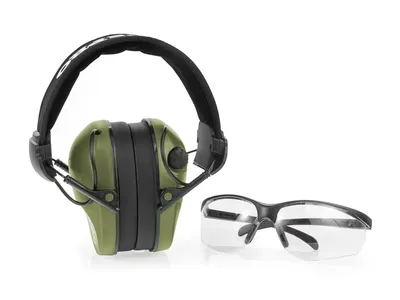 Słuchawki RealHunter Active PRO oliwkowe + okulary (LE-401B+LG3048 olive) - widok 3