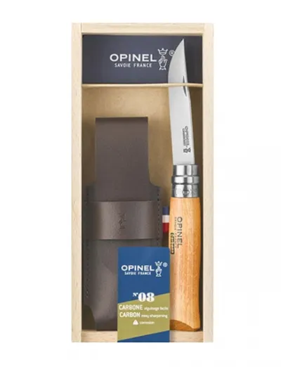 Nóż Składany Opinel No 08 Carbon Steel z etui