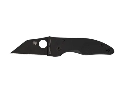 Spyderco Microjimbo Black G-10 Plain Black Blade C264GPBK Nóż składany