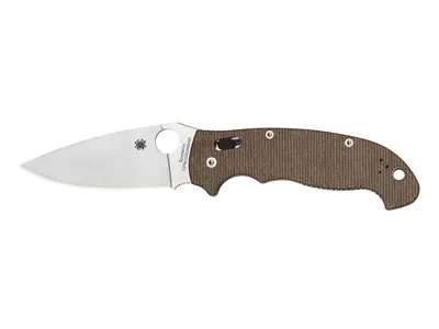 Spyderco Manix 2 XL Brown Canvas Micarta CPM Cruwear C95MPCW2 Nóż składany
