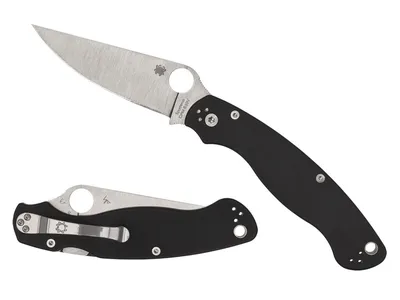 Spyderco Military 2 G-10 Black Plain C36GP2 Nóż składany stal CPM-S30V