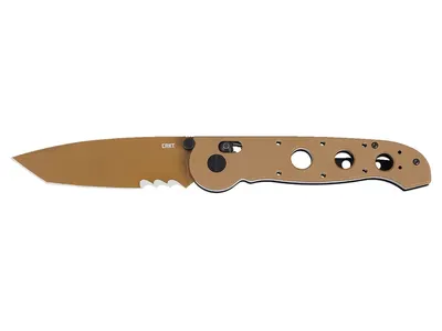CRKT M16-X Crossbar Lock Desert Tan M16-14XD Veff Serrations Nóż składany