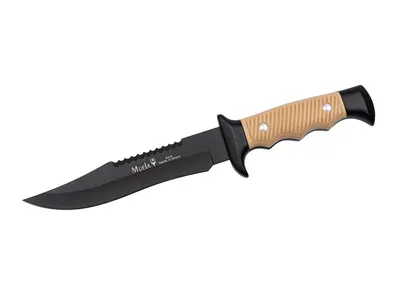 Nóż stały Muela SCOUT, czarny/piaskowy (tan), dł. ostrza 16 cm