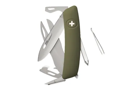 Swiza D08R AM SCISSORS Olive (KNR.0126.1050)