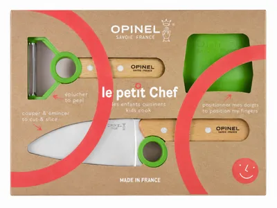 Zestaw Opinel Le Petit Chef nóż + obieraczka 003113