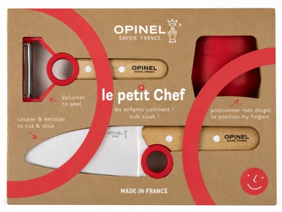 Zestaw Opinel Le Petit Chef nóż + obieraczka 003112