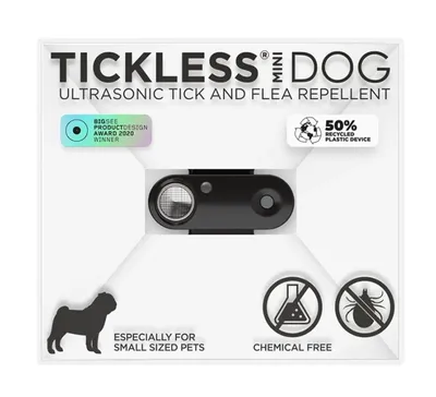 TICKLESS ultradźwiękowy na kleszcze, dla zwierząt PET MINI, czarny