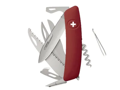 Scyzoryk Szwajcarski Swiza Allmatt Stal 440 95 mm Red (KNR.0136.1900)