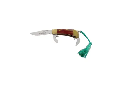Miniatura rękojeść drewno 3 funkcji 7 cm N.707 Scyzoryk stal nierdzewna