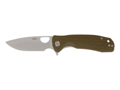 Nóż Składany Honey Badger Flipper Drop Point Large Tan HB1002