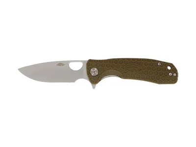 Honey Badger HB1012 Flipper Drop Point Medium Tan Nóż składany 18,5 cm