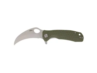Honey Badger HB1143 Claw Small Plain Green Karambit 15,8 cm