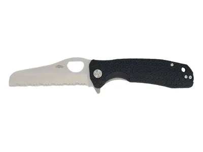 Honey Badger HB1741 Rescue Large Serrated Black Nóż składany stal 8Cr13MoV
