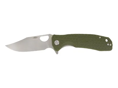 Honey Badger HB4065 Clip Point Large Green Nóż składany stal 8Cr13MoV 21 cm