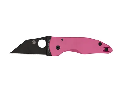 Spyderco Microjimbo Pink G-10 Plain Black Blade C264GPNBKP Nóż składany