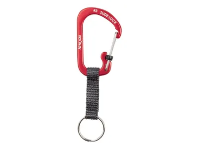 Nite Ize Slidelock Keyring #3 Aluminum Red CSLAW3-10-R6 Karabińczyk