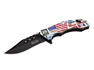 CJH Herbertz Rescue USA Flag 44004 Nóż ratowniczy 19,8 cm