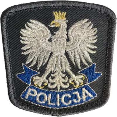 Orzełek Policji do pokrowca z rzepem