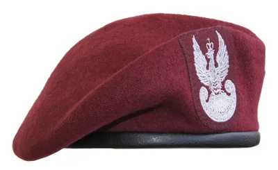 Beret WP (tłoczony) - bordowy