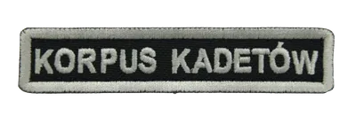Emblemat "KORPUS KADETÓW" - z rzepem
