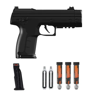 Pistolet na kule gumowe i pieprzowe BYRNA LE PLUS BLACK k.68 CO2-12g zestaw (LK68300-2-BLK) - widok 3