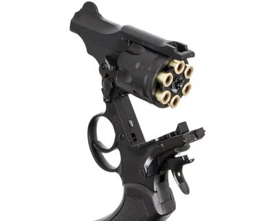 Rewolwer wiatrówka WEBLEY MKVI .455 Civilian kal.5,5 mm Diabolo łuski 6-strzał. lufa 2,5" CO2 Black Ekp do17J - widok 3