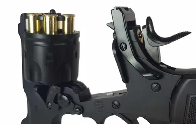 Rewolwer wiatrówka WEBLEY MKVI .455 Civilian kal.5,5 mm Diabolo łuski 6-strzał. lufa 2,5" CO2 Black Ekp do17J - widok 7