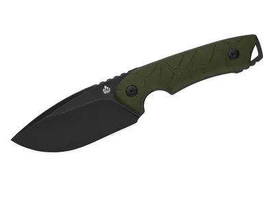 QSP Tiny Tot G-10 Stw Blk QS169-B2 OD Green Nóż stały 21,1 cm