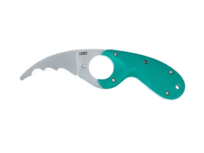 CRKT Bear Claw Green W/Veff Serrations 2511T Karambit 14,5 cm
