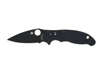 Spyderco Manix 2 Salt G-10 Black CPM Magnacut Plain C101GMCBKP2 Nóż